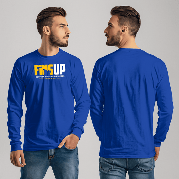 Long Sleeve Performance Shirt, Dauphin Fins, Football, Teamtime, Team time, sublimation, custom sports apparel, team uniforms, spirit wear, spiritwear, sports uniforms, custom shirts, team store, custom team store, fundraiser sports, apparel fundraiser
