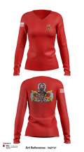 Spartans 31739633 Women's Long Sleeve V-neck Shirt - 102