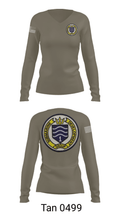 SAT DIVERS 69897095 Women's Long Sleeve V-neck Shirt - 73