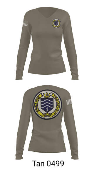 Women's Long Sleeve Vneck Shirt, SAT DIVERS, Navy, Teamtime, Team time, sublimation, custom sports apparel, team uniforms, spirit wear, spiritwear, sports uniforms, custom shirts, team store, custom team store, fundraiser sports, apparel fundraiser