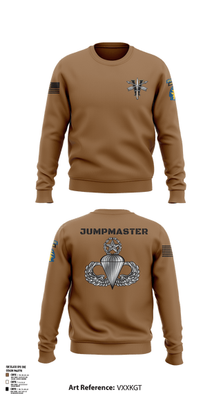 Crew Neck Sweatshirt, Army Paratroopers Brand, Army, Teamtime, Team time, sublimation, custom sports apparel, team uniforms, spirit wear, spiritwear, sports uniforms, custom shirts, team store, custom team store, fundraiser sports, apparel fundraiser