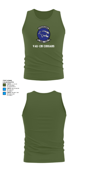 Tank Top, VAQ-139 Cougars, Navy, Teamtime, Team time, sublimation, custom sports apparel, team uniforms, spirit wear, spiritwear, sports uniforms, custom shirts, team store, custom team store, fundraiser sports, apparel fundraiser