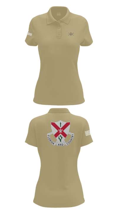 C Co 1-124 Rifle Company 57736053 Women's Short Sleeve Performance Polo  - 90