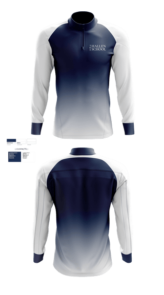 Quarter Zip Jacket, The Hallen School Volleyball, Men's Volleyball, Teamtime, Team time, sublimation, custom sports apparel, team uniforms, spirit wear, spiritwear, sports uniforms, custom shirts, team store, custom team store, fundraiser sports, apparel fundraiser