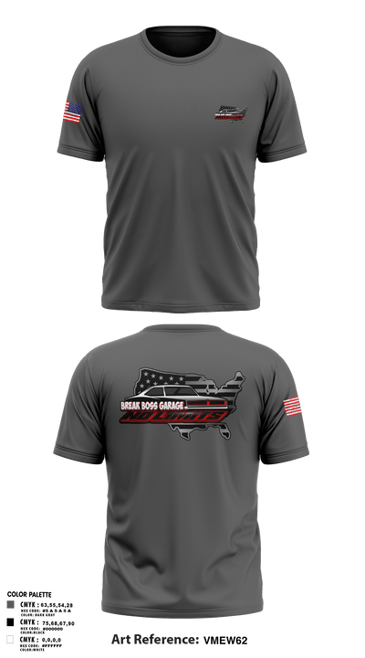 Brake Boss Garage 54438287 Old School Cotton Feel Shirt - 1