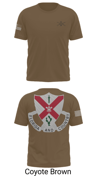C Co 1-124 Rifle Company 57736053 Old School Cotton Feel Shirt - 10