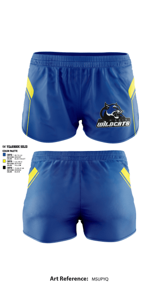 Women's Shorts, Wildcats, Cheer, Teamtime, Team time, sublimation, custom sports apparel, team uniforms, spirit wear, spiritwear, sports uniforms, custom shirts, team store, custom team store, fundraiser sports, apparel fundraiser