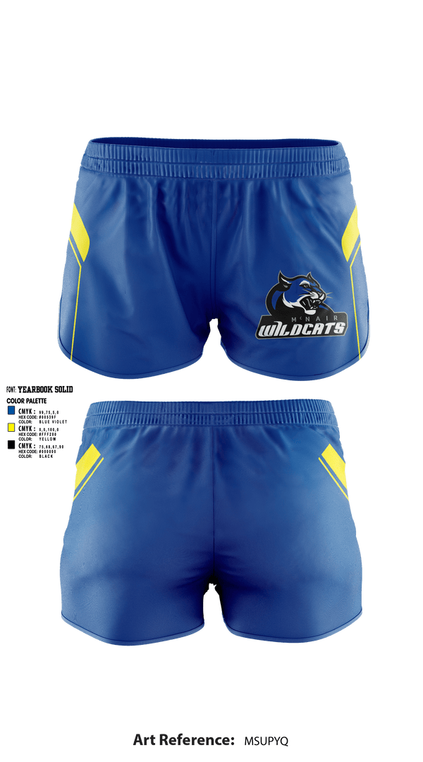 Women's Shorts, Wildcats, Cheer, Teamtime, Team time, sublimation, custom sports apparel, team uniforms, spirit wear, spiritwear, sports uniforms, custom shirts, team store, custom team store, fundraiser sports, apparel fundraiser