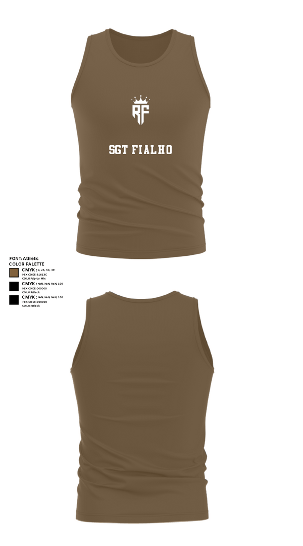 Tank Top, SGT FIALHO, Police, Teamtime, Team time, sublimation, custom sports apparel, team uniforms, spirit wear, spiritwear, sports uniforms, custom shirts, team store, custom team store, fundraiser sports, apparel fundraiser
