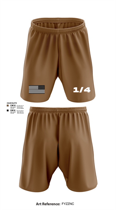1/4 5379335 Athletic Shorts With Pockets - 102