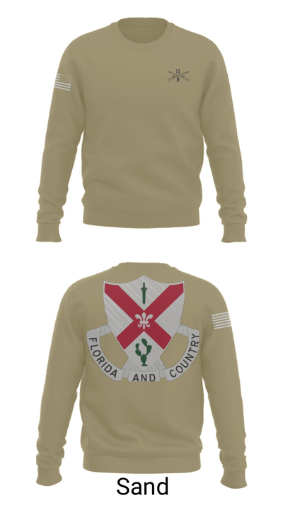 C Co 1-124 Rifle Company 57736053 Crew Neck Sweatshirt - 81