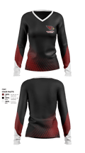 Cardinals Rocket Softball 57412364 Women's Long Sleeve V-neck Shirt - 3