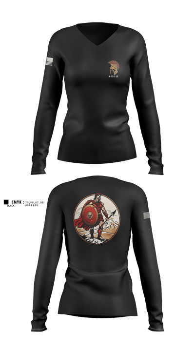 A-CO 1-32 78353702 Women's Long Sleeve V-neck Shirt - 1