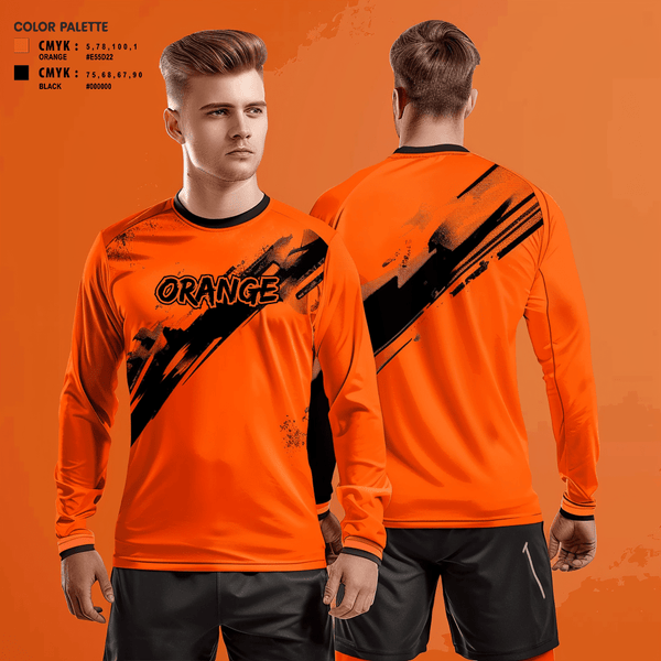 Long Sleeve Performance Shirt, Orange, Baseball, Teamtime, Team time, sublimation, custom sports apparel, team uniforms, spirit wear, spiritwear, sports uniforms, custom shirts, team store, custom team store, fundraiser sports, apparel fundraiser