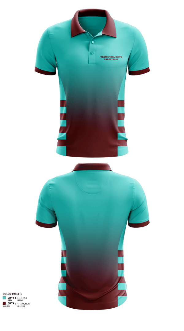 Short Sleeve Performance Polo, Texas final elite, Men's Basketball, Teamtime, Team time, sublimation, custom sports apparel, team uniforms, spirit wear, spiritwear, sports uniforms, custom shirts, team store, custom team store, fundraiser sports, apparel fundraiser