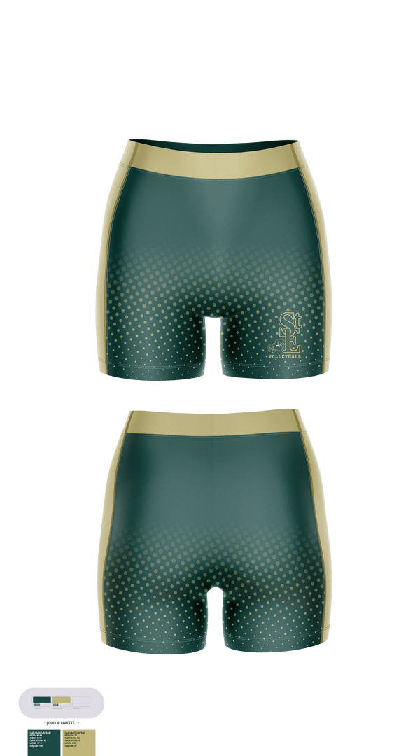 Women's Compression Shorts, Saint Edward High School Volleyball, Women's Volleyball, Teamtime, Team time, sublimation, custom sports apparel, team uniforms, spirit wear, spiritwear, sports uniforms, custom shirts, team store, custom team store, fundraiser sports, apparel fundraiser