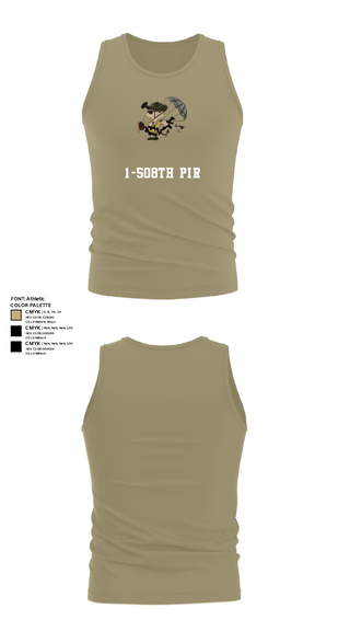 Tank Top, 1-508th PIR, Army, Teamtime, Team time, sublimation, custom sports apparel, team uniforms, spirit wear, spiritwear, sports uniforms, custom shirts, team store, custom team store, fundraiser sports, apparel fundraiser