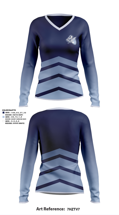 Monsignor Scanlan Volleyball 73062018 Women's Long Sleeve V-neck Shirt - 2