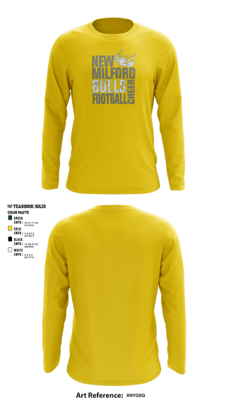 Long Sleeve Performance Shirt, New Milford Bulls Football And Cheerleading, Football, Teamtime, Team time, sublimation, custom sports apparel, team uniforms, spirit wear, spiritwear, sports uniforms, custom shirts, team store, custom team store, fundraiser sports, apparel fundraiser