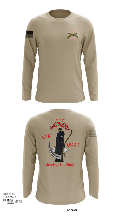 217th MP CO 3rd platoon Iraq 09-10 88609784 Long Sleeve Performance Shirt 103