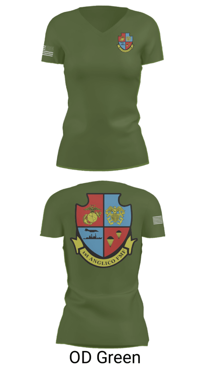 1st Anglico 77697300 Women's Short Sleeve V-neck Shirt - 48