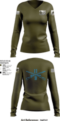 218th Maneuver brigade 66845411 Women's Long Sleeve V-neck Shirt - 1
