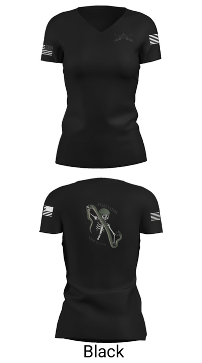Q Troop 4/278th 47138510 Women's Short Sleeve V-neck Shirt - 28