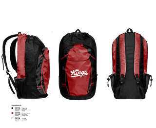 Gear Bag, KINGS, Men's Basketball, Teamtime, Team time, sublimation, custom sports apparel, team uniforms, spirit wear, spiritwear, sports uniforms, custom shirts, team store, custom team store, fundraiser sports, apparel fundraiser