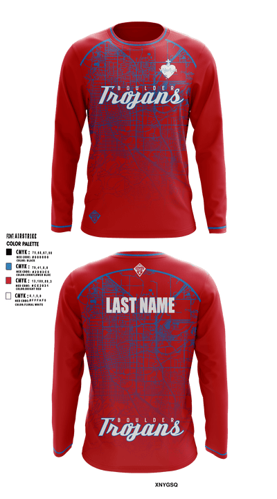 Boulder Trojans 13514059 Long Sleeve Performance Shirt - 2