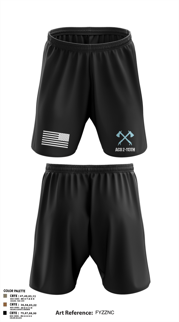 Athletic Shorts With Pockets, A-CO 2-113th Infantry, Army, Teamtime, Team time, sublimation, custom sports apparel, team uniforms, spirit wear, spiritwear, sports uniforms, custom shirts, team store, custom team store, fundraiser sports, apparel fundraiser