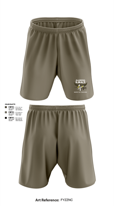 Alamosa SWAT Team 6512641 Athletic Shorts With Pockets - 1