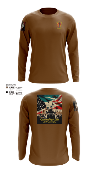 Long Sleeve Performance Shirt, 3/7 India Co. Wpns Plt, Marines, Teamtime, Team time, sublimation, custom sports apparel, team uniforms, spirit wear, spiritwear, sports uniforms, custom shirts, team store, custom team store, fundraiser sports, apparel fundraiser