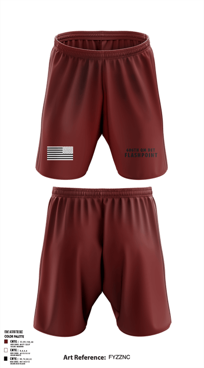 606th Qm Det 47278236 Athletic Shorts With Pockets - 4