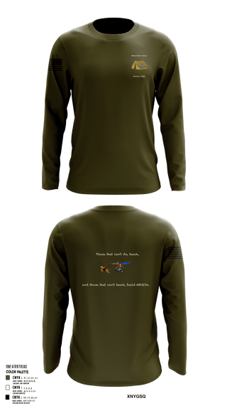 Long Sleeve Performance Shirt, AOB-S, Army, Teamtime, Team time, sublimation, custom sports apparel, team uniforms, spirit wear, spiritwear, sports uniforms, custom shirts, team store, custom team store, fundraiser sports, apparel fundraiser