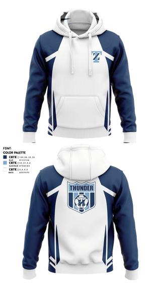 Hoodie, Thunder, Men's Soccer, Teamtime, Team time, sublimation, custom sports apparel, team uniforms, spirit wear, spiritwear, sports uniforms, custom shirts, team store, custom team store, fundraiser sports, apparel fundraiser