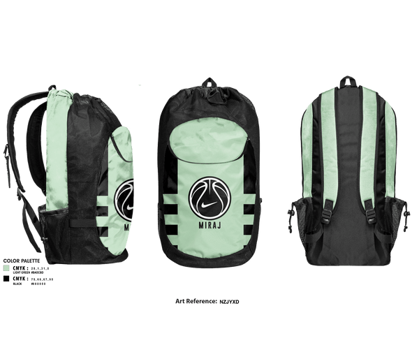 Gear Bag, Miraj, Men's Basketball, Teamtime, Team time, sublimation, custom sports apparel, team uniforms, spirit wear, spiritwear, sports uniforms, custom shirts, team store, custom team store, fundraiser sports, apparel fundraiser