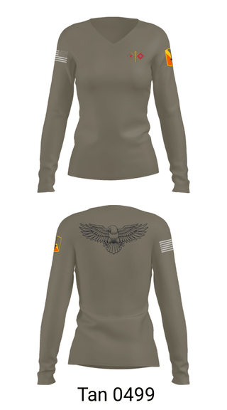 Women's Long Sleeve Vneck Shirt, USASA BELVOIR, Army, Teamtime, Team time, sublimation, custom sports apparel, team uniforms, spirit wear, spiritwear, sports uniforms, custom shirts, team store, custom team store, fundraiser sports, apparel fundraiser