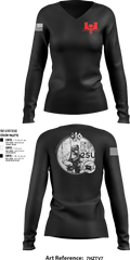 302nd EN CO 64266225 Women's Long Sleeve V-neck Shirt - 11