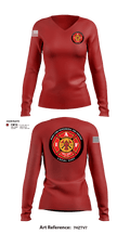 Rocky Ford Professional Firefighters Local 5497 65763835 Women's Long Sleeve V-neck Shirt - 101
