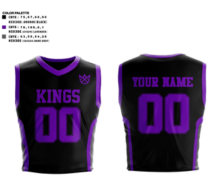Mens Basketball Jersey, Kings, Men's Basketball, Teamtime, Team time, sublimation, custom sports apparel, team uniforms, spirit wear, spiritwear, sports uniforms, custom shirts, team store, custom team store, fundraiser sports, apparel fundraiser