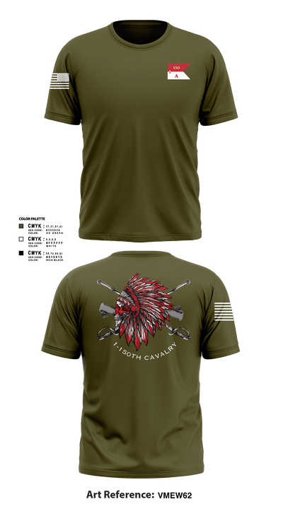 Apache Troop 1-150th 52177042 Short Sleeve Performance Shirt - 6