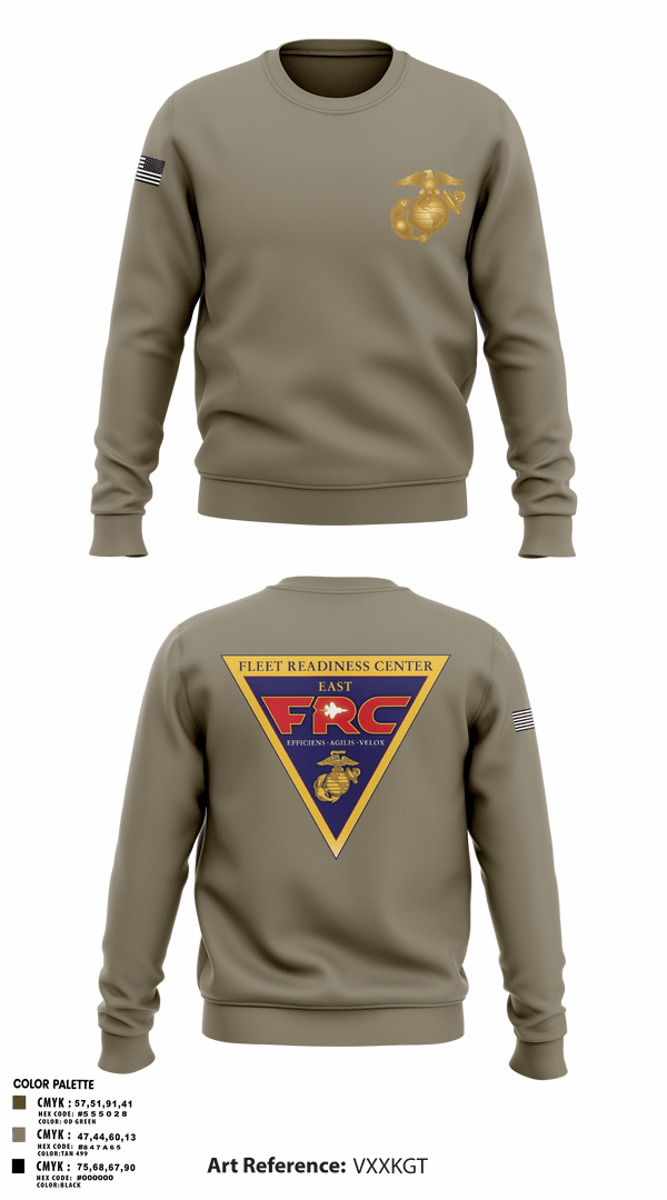 Crew Neck Sweatshirt, FRC East, Marines, Teamtime, Team time, sublimation, custom sports apparel, team uniforms, spirit wear, spiritwear, sports uniforms, custom shirts, team store, custom team store, fundraiser sports, apparel fundraiser