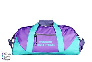 Duffle Bag, Rangers, Men's Basketball, Teamtime, Team time, sublimation, custom sports apparel, team uniforms, spirit wear, spiritwear, sports uniforms, custom shirts, team store, custom team store, fundraiser sports, apparel fundraiser