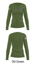 Pewitt CISD Police 8809004 Women's Long Sleeve V-neck Shirt - 54