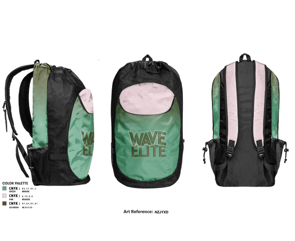 Gear Bag, Wave Elite, Women's Basketball, Teamtime, Team time, sublimation, custom sports apparel, team uniforms, spirit wear, spiritwear, sports uniforms, custom shirts, team store, custom team store, fundraiser sports, apparel fundraiser