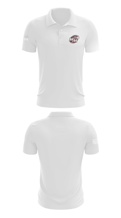 West Mecklenburg High School Volleyball 81317754 Short Sleeve Performance Polo - 9