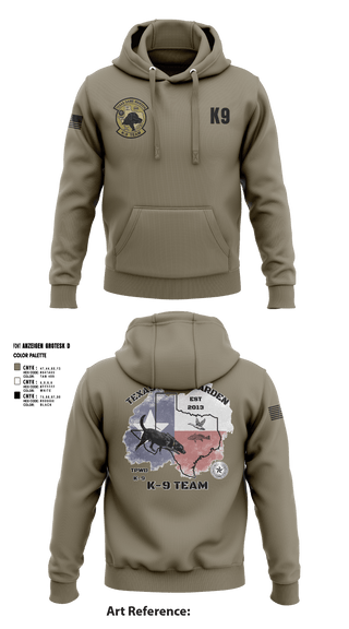 Hoodie, TXGW K9, Police, Teamtime, Team time, sublimation, custom sports apparel, team uniforms, spirit wear, spiritwear, sports uniforms, custom shirts, team store, custom team store, fundraiser sports, apparel fundraiser