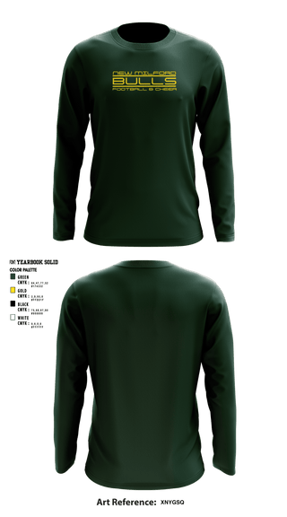 Long Sleeve Performance Shirt, New Milford Bulls Football And Cheerleading, Football, Teamtime, Team time, sublimation, custom sports apparel, team uniforms, spirit wear, spiritwear, sports uniforms, custom shirts, team store, custom team store, fundraiser sports, apparel fundraiser