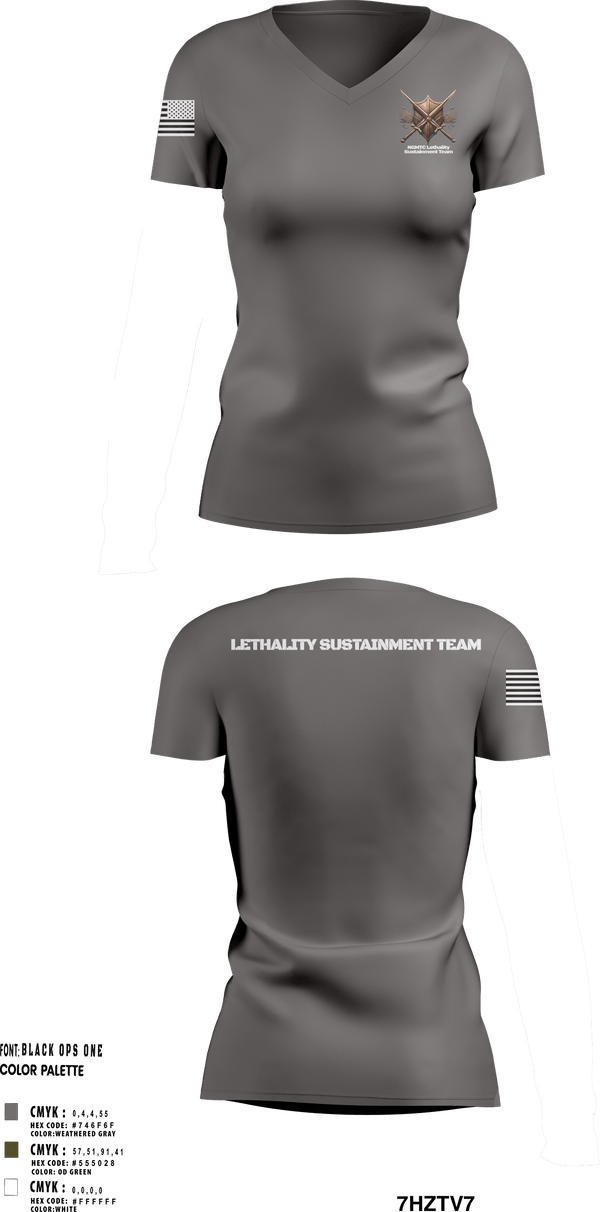 Women's Short Sleeve Vneck Shirt, National Guard Marksmanship Training Center, National Guard, Teamtime, Team time, sublimation, custom sports apparel, team uniforms, spirit wear, spiritwear, sports uniforms, custom shirts, team store, custom team store, fundraiser sports, apparel fundraiser