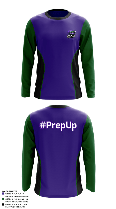 Gator Prep 71279650 Long Sleeve Performance Polo - 1